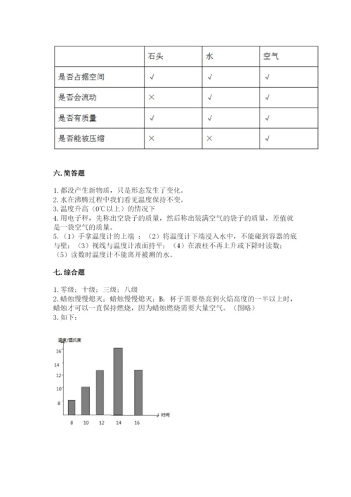 教科版三年级上册科学《期末测试卷》精品（典优）.docx