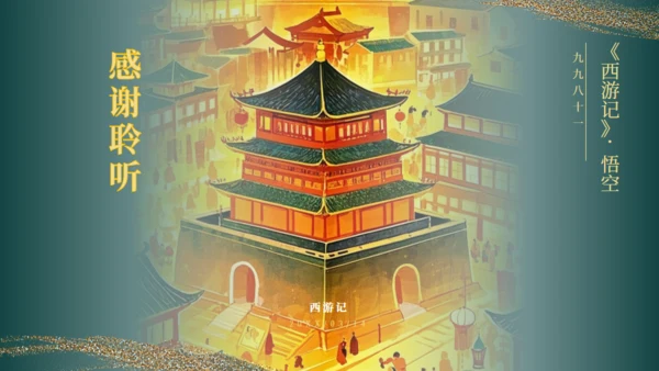 西游记读书分享通用PPT模板