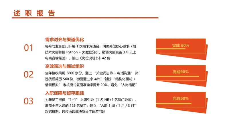 扁平风纯文字PPT列表