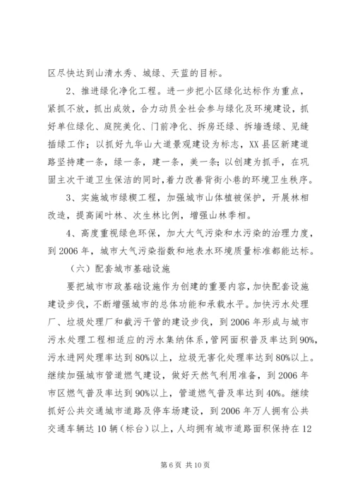 关于创建国家园林城市实施意见.docx