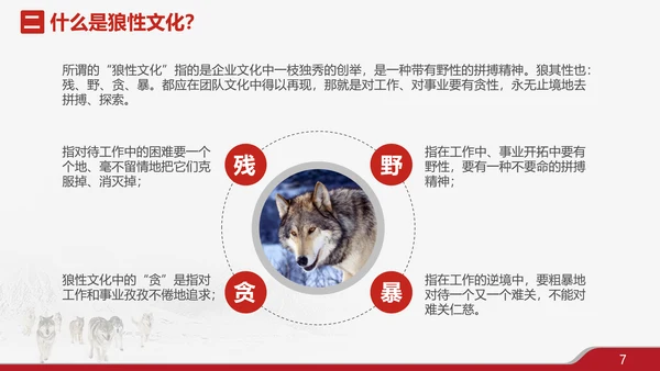 狼性文化企业培训PPT模板