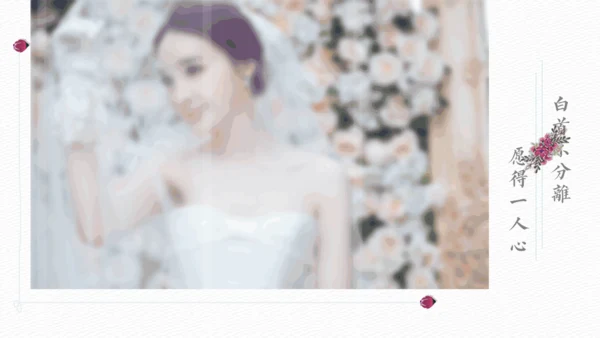致爱情恋爱婚礼纪念日相册通用PPT模板