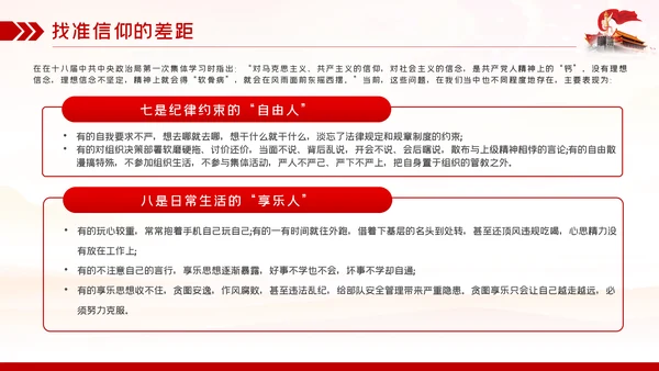 找准信仰的差距践行信仰的要求做合格共产党员PPT党课