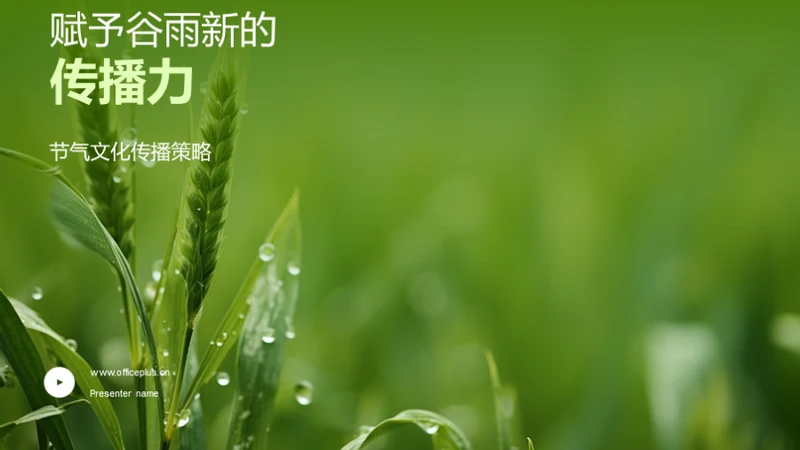 赋予谷雨新的传播力