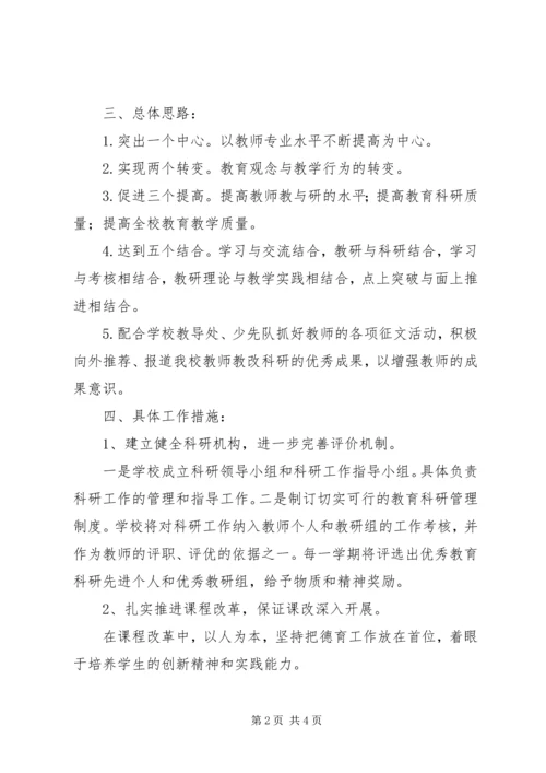 教育科研的工作计划.docx