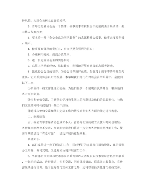 精编之青年志愿者个人工作计划书.docx