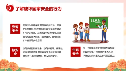 国家安全教育日主题班会PPT模板