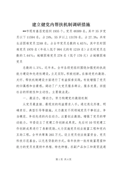 建立健党内帮扶机制调研措施.docx