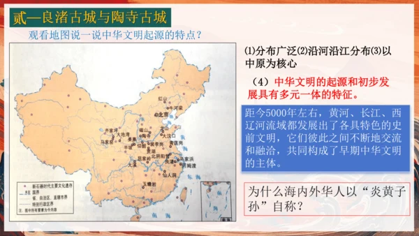 人教统编2024年版七年级历史上册第3课中华文明的起源【课件】