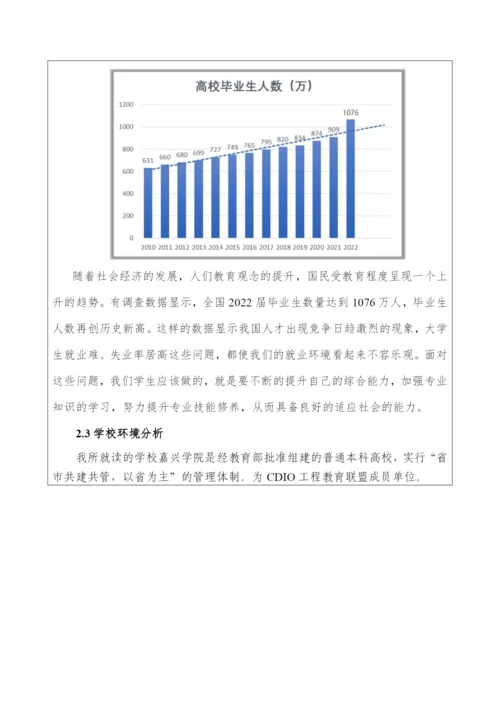 15页4100字建筑环境与能源应用工程专业职业生涯规划.docx