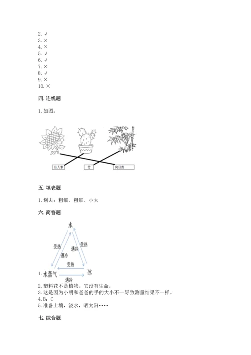 教科版一年级上册科学期末测试卷精品（夺冠系列）.docx