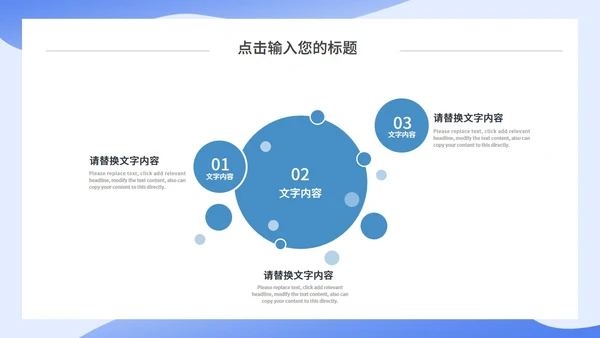 蓝色简约互联网行业工作汇报通用PPT模板
