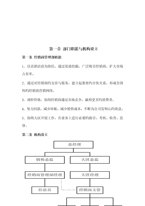 新编集团营销本部经销商管理部工作标准手册