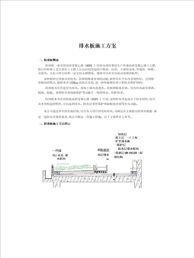 排水板施工方案