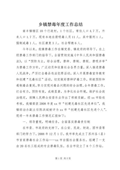 乡镇禁毒年度工作总结.docx