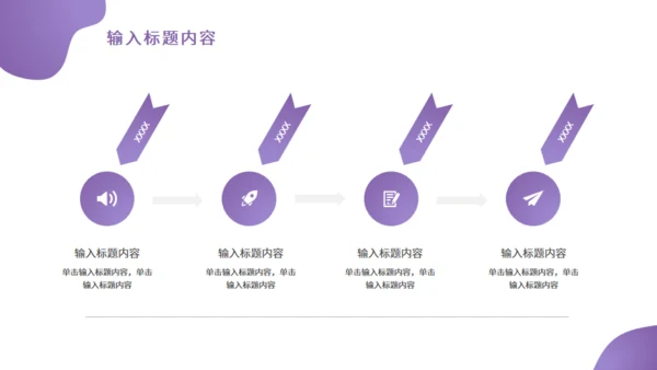 紫色年终工作业绩总结汇报通用PPT模板
