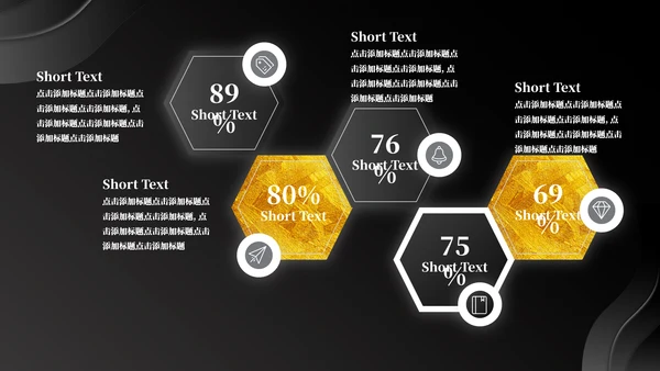 黑金质感商务计划书通用PPT模板
