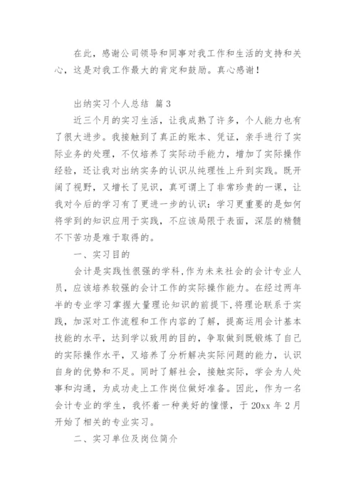 出纳实习个人总结.docx