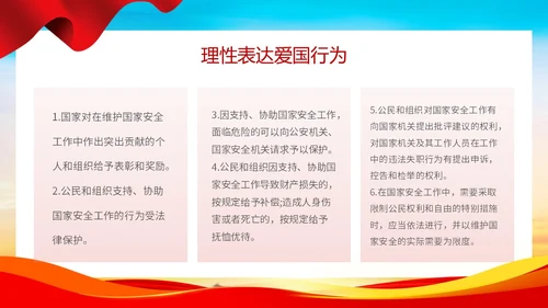 时尚大气简约国家安全教育日国家安全你我有责主题PPT模板