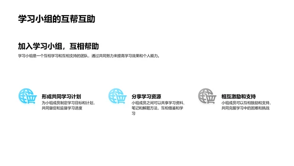 高一学习策略讲座PPT模板