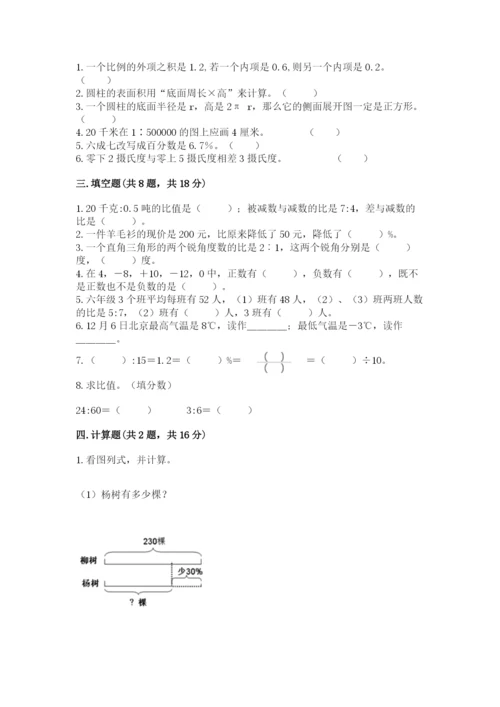 兴仁县六年级下册数学期末测试卷（综合卷）.docx