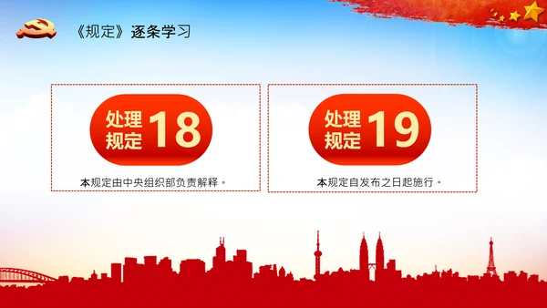 学习中国共产党组织处理规定解读党课PPT模板