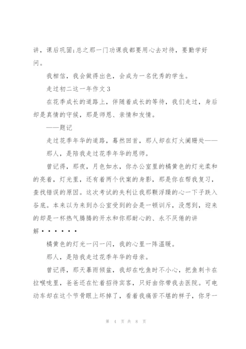 走过初二这一年作文5篇.docx