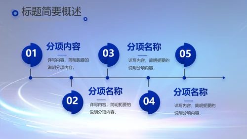 蓝色科技感科技项目信息化工作总结PPT