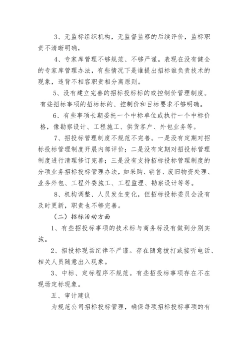 招标投标管理制度审计案例.docx