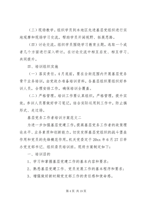 基层党务工作者培训学习心得.docx