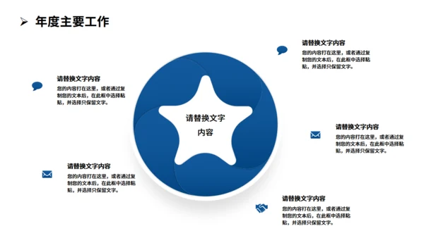 蓝色行政部年终工作总结通用PPT模板