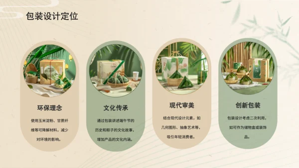 黄色简约风端午节粽子产品宣传介绍PPT模板