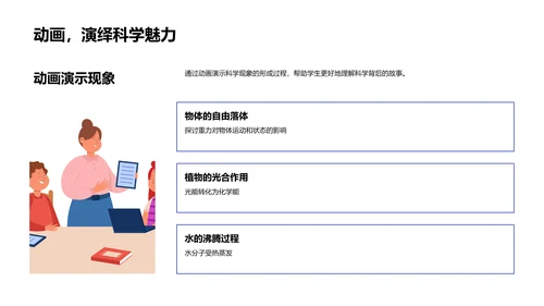 科学课堂探索之路PPT模板