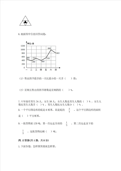 小学数学六年级上册期末考试试卷附完整答案精品