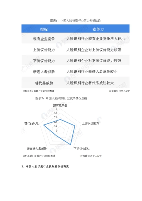 中国人脸识别行业市场分析市场竞争较为激烈-行业投融资热情较为高涨.docx