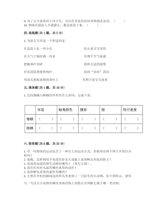 教科版小学科学三年级下册期末测试卷及完整答案（易错题）.docx
