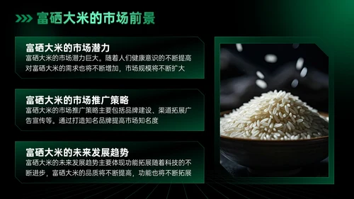 绿色科技风科技富硒大米新品发布会