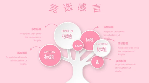 粉色小清新淡雅学生个人简历自我介绍动态PPT模板