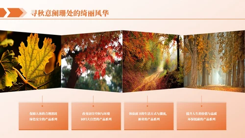 橙色商务图文排版PPT版式合集