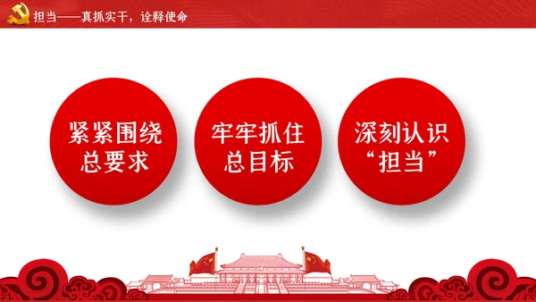 坚守初心和使命干事创业敢担当党课PPT模板