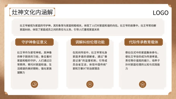 黄色中国风灶王爷中的民俗故事与文化解读PPT