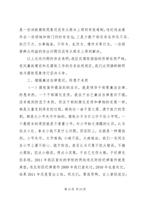 反腐倡廉警示教育大会讲话.docx