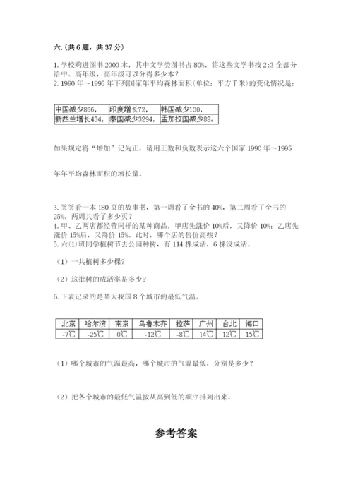 冀教版小升初数学模拟试题及完整答案（夺冠系列）.docx