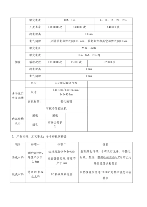 开关面板关键技术统一标准专项招标版.docx