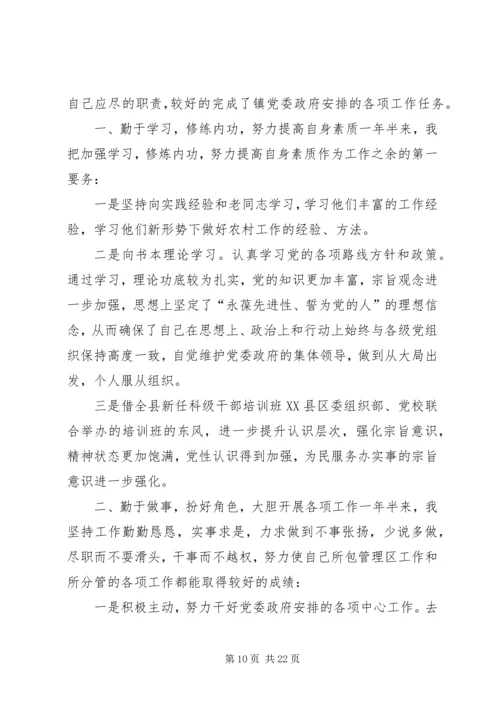 乡镇领导干部述职述廉报告.docx