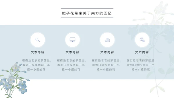 清醒纪植物绘小清新文艺女青年通用PPT模板