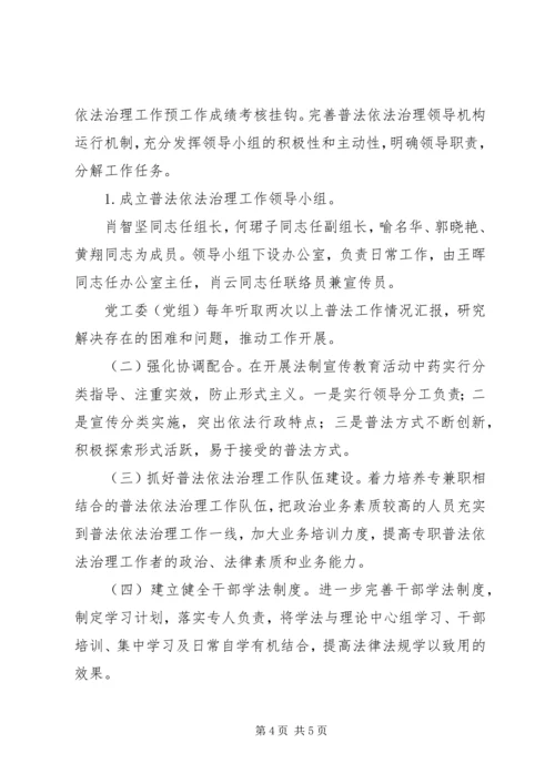 科技和经济信息化局XX年度普法工作计划.docx