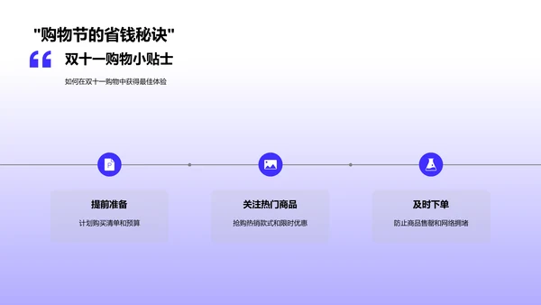 双十一购物解析PPT模板