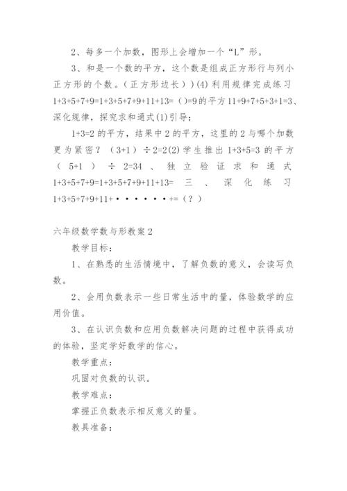 六年级数学数与形教案.docx