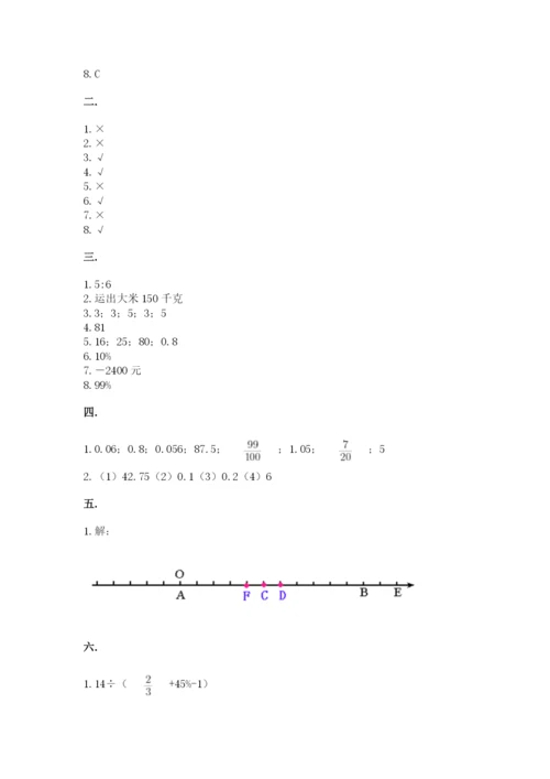 青岛版六年级数学下学期期末测试题精品【b卷】.docx